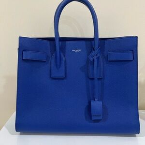 Saint Laurent Blue small sac de jour